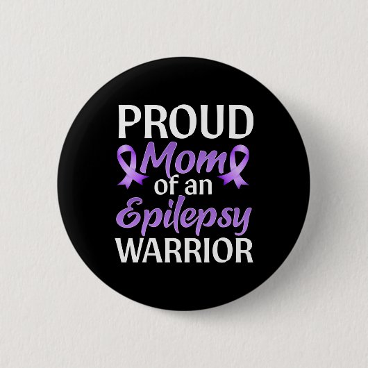 Epilepsie Awareness Monat Proud Mama einer Epileps Button (Vorderseite)