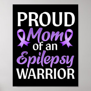 Epilepsie Awareness Monat Proud Mama einer Epileps Poster
