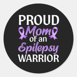 Epilepsie Awareness Monat Proud Mama einer Epileps Runder Aufkleber