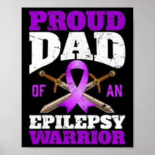 Epilepsie Awareness Monat Proud Vater einer Epilep Poster