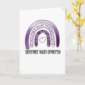 Epilepsie Awareness Montag | Epilepsie Warrior Lil Karte (Gelbe Blume)