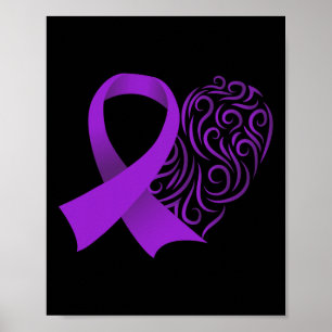 Epilepsie Awareness Montag Lila Multifunktionsleis Poster
