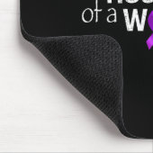 Epilepsie Awareness Month Ehemann einer Kriegerpur Mousepad (Ecke)