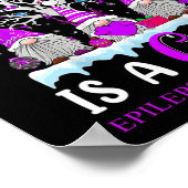 Epilepsie Awareness Ornament Weihnachtsbaum Gnomes Poster (Ecke)