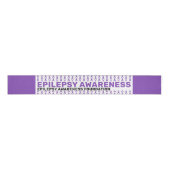 Epilepsie Awareness Pattern Ribbon Ripsband (Vorderseite)