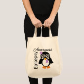 Epilepsie Awareness Penguin Tragetasche (Vorderseite (Produkt))