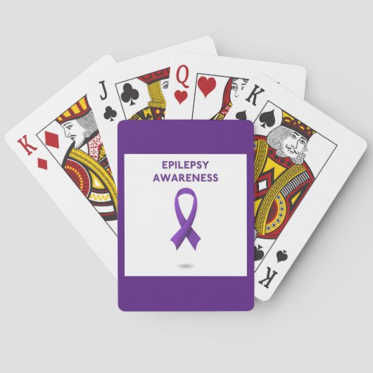 Epilepsie Awareness Playing Cards Spielkarten (Rückseite)