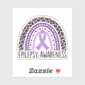 Epilepsie Awareness Rainbow Epilepsy Warrior Aufkleber (Blatt)