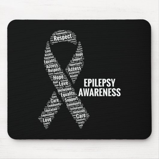 Epilepsie Awareness Respekt Fürsorgepflege Gleichh Mousepad (Vorne)
