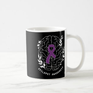 Epilepsie Awareness Ribbon Lila Epilepsie Brain Gr Kaffeetasse