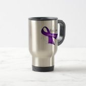 Epilepsie Awareness Ribbon Reisebecher (VorderseiteRechts)