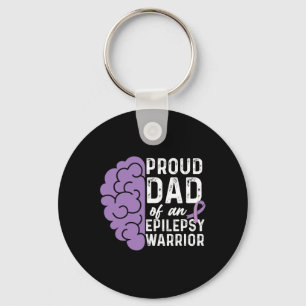 Epilepsie Awareness Ribbon stolz Vater einer Epile Schlüsselanhänger