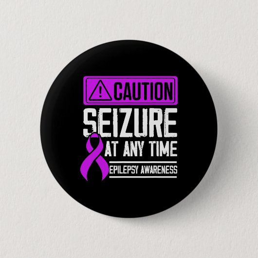Epilepsie Awareness Seizure Epileptic Warrior Surv Button (Vorderseite)