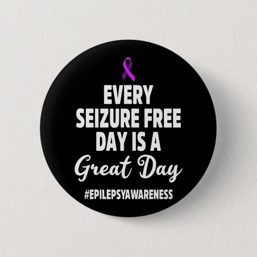 Epilepsie Awareness Seizure Free Epileptic Warrior Button (Vorderseite)