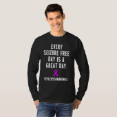 Epilepsie Awareness Seizure Free Epileptic Warrior T-Shirt (Vorne ganz)