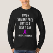Epilepsie Awareness Seizure Free Epileptic Warrior T-Shirt (Vorderseite)