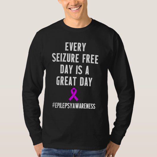 Epilepsie Awareness Seizure Free Epileptic Warrior T-Shirt (Vorderseite)