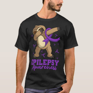 Epilepsie Awareness Sloth Dabbing Epileptische Epi T-Shirt