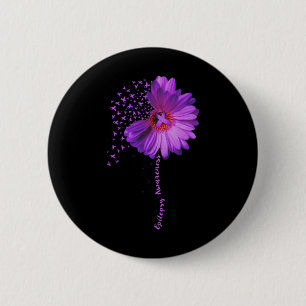 Epilepsie Awareness Sonnenblumen Ribbon Geschenk Button