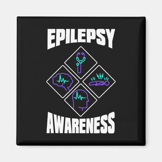 Epilepsie Awareness Specialize Epileptic Warrior S Magnet (Vorne)