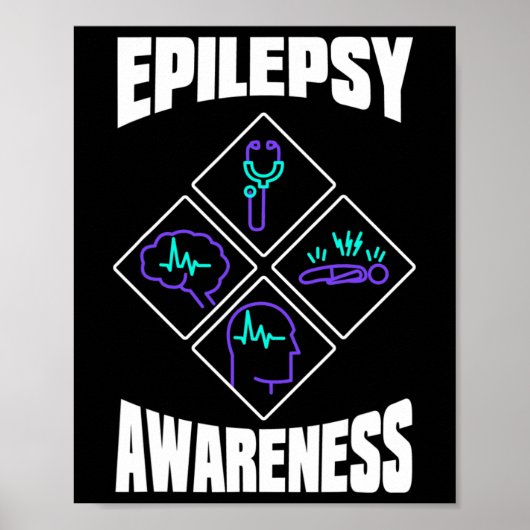 Epilepsie Awareness Specialize Epileptic Warrior S Poster (Vorne)