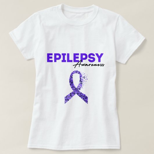 Epilepsie Awareness T - Shirt (Design vorne)