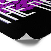 Epilepsie Awareness-T-Shirts Poster (Ecke)