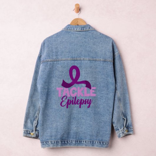 Epilepsie Awareness Tackle Epilepsie Jeansjacke (Hangar)