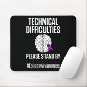 Epilepsie Awareness Technical Epileptic Warrior Su Mousepad (Mit Mouse)