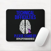 Epilepsie Awareness Technical Epileptic Warrior Su Mousepad (Mit Mouse)