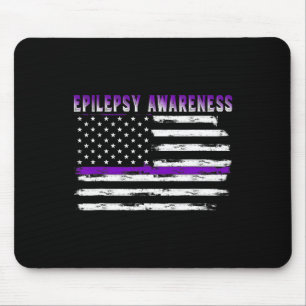Epilepsie Awareness Usa Flag American Epilepsy Sup Mousepad