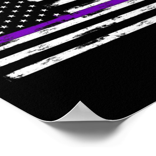 Epilepsie Awareness USA Flag American Epilepsy Sup Poster (Ecke)
