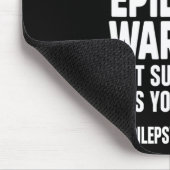 Epilepsie Awareness Vater Power Epileptic Warrior Mousepad (Ecke)