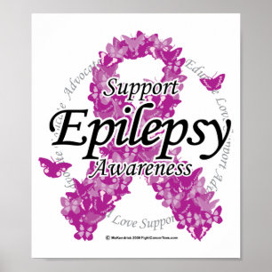Epilepsie-Band der Schmetterlinge Poster