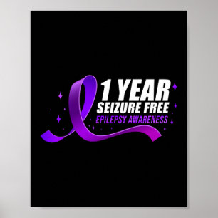Epilepsie Bewusstsein 1 Jahr Anfall freie Band Poster