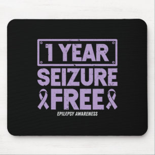 Epilepsie-Bewusstsein 1 Jahr Anfallsfrei-Band 2 Mousepad
