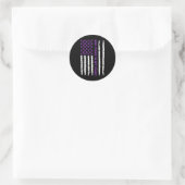 Epilepsie-Bewusstsein 1 Runder Aufkleber (Tasche)