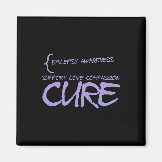 Epilepsie Bewusstsein 3 Magnet (Vorne)