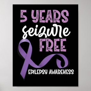 Epilepsie Bewusstsein 5 Jahre Seizure freies Band Poster