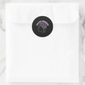 Epilepsie-Bewusstsein 5 Runder Aufkleber (Tasche)