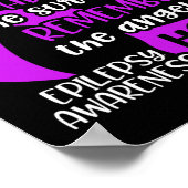 Epilepsie Bewusstsein Admire Epileptic Warrior Sur Poster (Ecke)