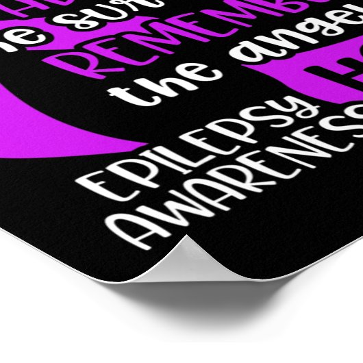 Epilepsie Bewusstsein Admire Epileptic Warrior Sur Poster (Ecke)