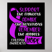 Epilepsie Bewusstsein Admire Epileptic Warrior Sur Poster (Vorne)