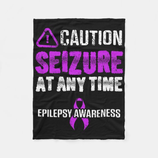 Epilepsie-Bewusstsein Anfall Epileptischer Krieger Fleecedecke (Vorderseite)