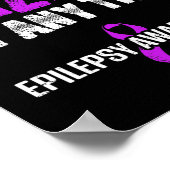 Epilepsie-Bewusstsein Anfall Epileptischer Krieger Poster (Ecke)