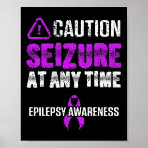 Epilepsie-Bewusstsein Anfall Epileptischer Krieger Poster