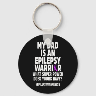 Epilepsie-Bewusstsein Dad Power Epileptischer Krie Schlüsselanhänger