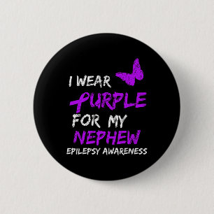 Epilepsie Bewusstsein, das ich für mein Nephew Rib Button