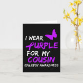 Epilepsie Bewusstsein, das ich für meinen Cousin R Karte (Gelbe Blume)