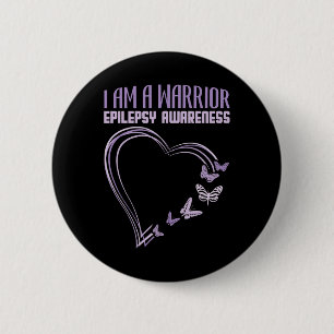 Epilepsie Bewusstsein, dass ich ein Kriegerherz-Sc Button